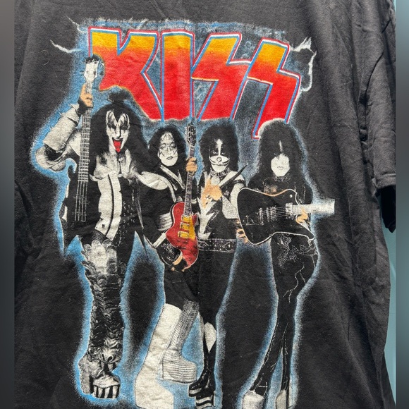 Vintage KISS The Farewell Tour 1973 to 2000 I Was There Black Band Tee Shirt XL - Picture 2 of 5